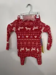 Cat & Jack 3T Pajama Set Fairisle Soft & Stretchy Plush Micro Fleece NWT