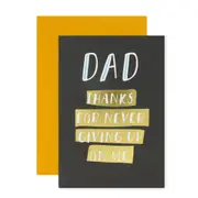 Hallmark Father's Day Card - Thanks For Never Giving Up On Me
