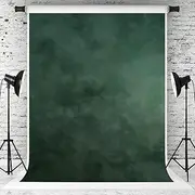 Kate 10×10ft Green Backdrop Abstract Muslin Dark Green Background Gradient Portrait Backdrop for Photographer Headshot Microfiber Photo Studio Props