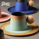 Bincoo粗陶日式咖啡杯套裝 杯碟高檔創意復古陶瓷馬克杯子設計感 咖啡杯 馬克杯 陶瓷咖啡杯