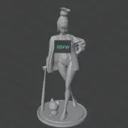 Cartoon Girl Nsf Unassembled Unassembled Sesin 3D Printing Model Kit...