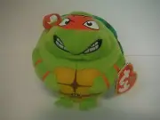 TY BEANIE BALLZ COLLECTION BEANIE BABIES~RAPHAEL~ORANGE MASK~NEW~5"~2014