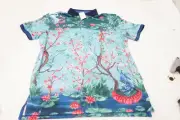 NEW Greyson Golf Magic Garden Polo Mens Size Medium Fiddle 998D 01224276