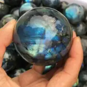 Labradorite Sphere Natural Quartz Crystal Ball Meditation Reiki Healing NICE AU