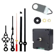 Silent Radio Controlled DIY Clock Movement Mechanism DCF Signal Mode Clock with 2 Sets Hands Repair Parts Replacement black