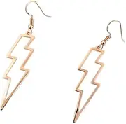 [Generic] Lightning Bolt Earrings 80s Punk Lightning Earrings Flash Thunder Hook Earrings Dangle Earrings for 80's Party3