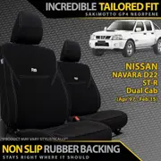 Nissan Navara D22 ST-R Neoprene 2x Front Seat Covers (Made to Order)