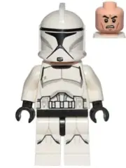 LEGO® Minifig sw0910 - Clone Trooper (Phase 1) - Printed Legs, Scowl