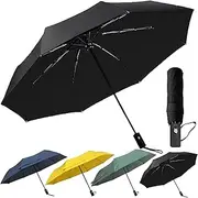 [RusuiQinsan] Windproof Travel Umbrella Sturdy Fiberglass Frame Compact Umbrella Auto Open Close Portable UV Protection Umbrella for Travel Something for Everyone