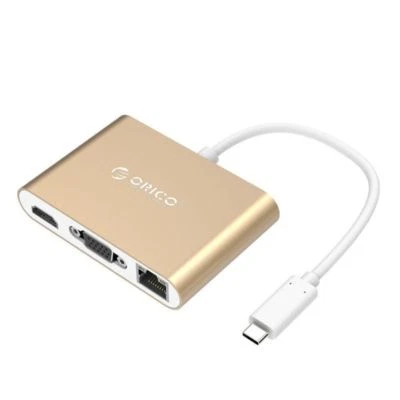 ORICO USB C Hub Dock 4K HDMI Adapter Ethernet VGA PD USB 3.0 Ports for MacBook
