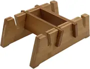 Premium Bamboo Skateboard Stand for Two Boards