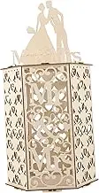 EPIGEIST Box Wedding Card Box Party and Receive Reception Cash Rustic Honeymoon Rose Personalize Proposal Invitation Balloon Greeting Cards Tab Elegant Welcome Wishing Occasion Thank Wooden