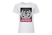 Looney Tunes Womens/Ladies Savage Taz Loose Fit T-Shirt (White) (S)