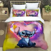 v2374 Bed Sheets New Design Stitch Cartoon Bedding Set Quilt Cover Pillowcase Children Adult King Size Double Bed Size Girl Gift Room Decoration 3-Pie