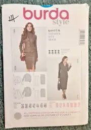 Burda Style Pattern 7135 Misses' Suit Sewing Craft Project (H)