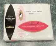 Penney’s Double/Full Sheet Percale Fine Combed Cotton White Vintage NEW