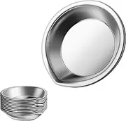 [HUBEST] 12pcs Stainless Iron Small Round Paint Tray Paint Mixing Palette Tray Painting Color Palette,Mini Metal Watercolor Palette Set Suitable for Mixing of Various pigments,Including Airbrush Paint
