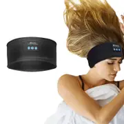 Sleep Headphones Eye Mask Bluetooth Wireless Stereo Headphone Headband Sport Sleep Head Band -Black
