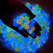 Glow in Dark Rocks - Glow Pebbles Stones for Outdoor Garden, SMALL 500 MIXED