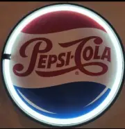 Pepsi - cola SIGN 12" Round Led Neon Light. Perfect Christmas Gift. Man Cave