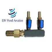 2 way Aeration Manifold Valve 1/2" outlets pump manifold/ Airflow Valve FREE S&H