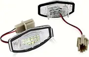XEBRAD 2Pcs Car LIGHT Number License Plate Light, for Acura, RL TSX RDX, for Civic, for Accord, 6000K White Car Number Plate Light
