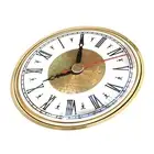 Gold Tone Bezel Clock DIY Clock Movement Easy To Read Electroplated Material