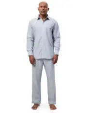 [Wanderluxe Sleepwear] Moon Pyjama Set in Blue