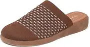 [Jeesay] Women's Slip On Mules Wedge Sandals Closed Toe Breathable Textile Slides Clogs Summer Shoes