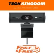 Logitech Brio 505 Webcam 1080p, Auto Framing, Dual Mic, Privacy Shutter