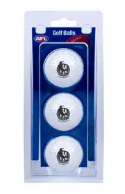 Collingwood Magpies AFL Golf Ball 3 Pack