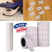 10 Rolls Gun Labels Price Tag Tagging Tags Sticker Pricing