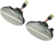 Turn Signal Lights for Benz Repeater Signal Lamps Smart W450 W452 A-Class W168 Vito W639 W447 2pcs Dynamic LED Car Side Marker Lights Turn Signal Lights(Dynamic Crystal)