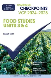 Cambridge Checkpoints VCE Food Studies Units 3&4 2024-2025