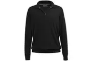 Brook Taverner Mens Copenhagen Quarter Zip Jumper (Black) - UTPC7584