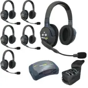 EARTEC HUB6D Ultralite-HD 6 Person Full Duplex Wireless Intercom Headset