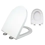 OZNALA Quick Release U Shape White Toilet Seat Cover Soft Close Top Fixing Hinge