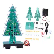 3D Christmas Tree DIY Electronic Circuit Kit LED Stereo Christmas Tree 3 Colors