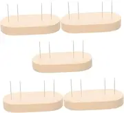 Operitacx 5pcs Doll Base Model Doll Support Rack Needle Felting Doll Display Holder Toy Dolls Support Portable Display Rack for Dolls Crochet Doll Storage Stand Dolls Stand Doll Holder Wood
