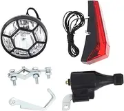 Dynamo Bike Light Set Friction Generator Simple Installation Waterproof Replacement Universal Safe Eco Friendly Tail Lights