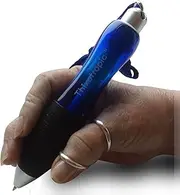 Super Big Fat Pen for Arthritis, Blue Ink, Blue Body (pack of 5 pens + 5 Extra Ink Refills)