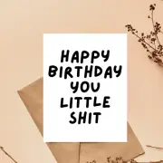 Hilarious Rude Sarcastic Birthday Card for Best Friend, Offensive Birthday Cards