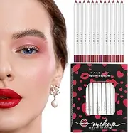 Lipliners Pencil,Sharpenable Lip Pencil Set of 12 - Matte Lip Liner Long Lasting Natural Nude Waterproof Labial for Women