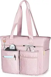 [Fasrom] Nurse Tote Bag for Work Nurses with Laptop Sleeve, Home Health Clinical Bag for Nursing School Students