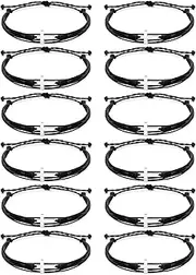 [Yinkin] 12 Pcs Cross Bracelet for Women and Men Cross Adjustable Nylon Rope Christian Handmade Braided Bracelet for Teens Kids Handmade Christian Jewelry Wish Bulk Cross Bracelets