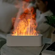 White Flame Ultrasonic Aroma Aromatherapy Diffuser Air Humidifier Purifier 3 Timer