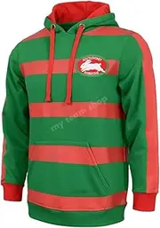 [TIDWELL] NRL Retro Hoodie - South Sydney Rabbitohs - Rugby League - Jumper - Hoody