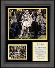 HOFSM.COM Hall of Fame Sports Memorabilia Framed Caitlin Clark 2024 Naismith Player of the Year Scoring Leader NCAA College Basketball 11""x14"" Three Photo Collage