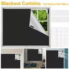 Blackout Curtains Portable Blackout Blinds Waterproof Window Shades DIY xiHRH