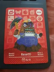 Genuine Animal Crossing Amiibo Card Special- #006 Resetti